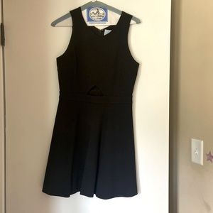 Fit and flare little black dress